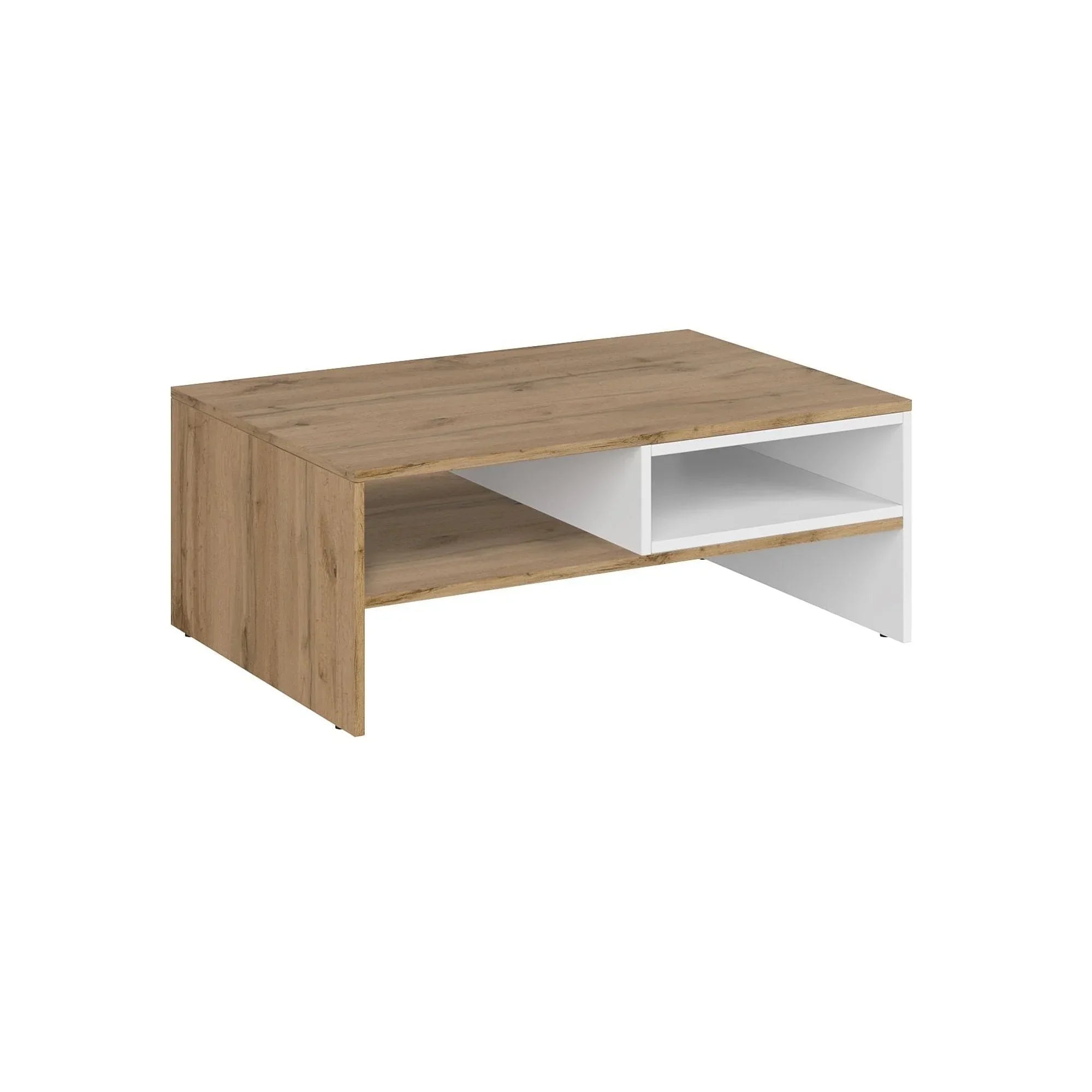 Masuta cafea VIENNA OCN-27627, alb/stejar wotan