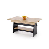 Masuta de cafea extensibila HOUSTON OCN-37248, stejar artisan/negru