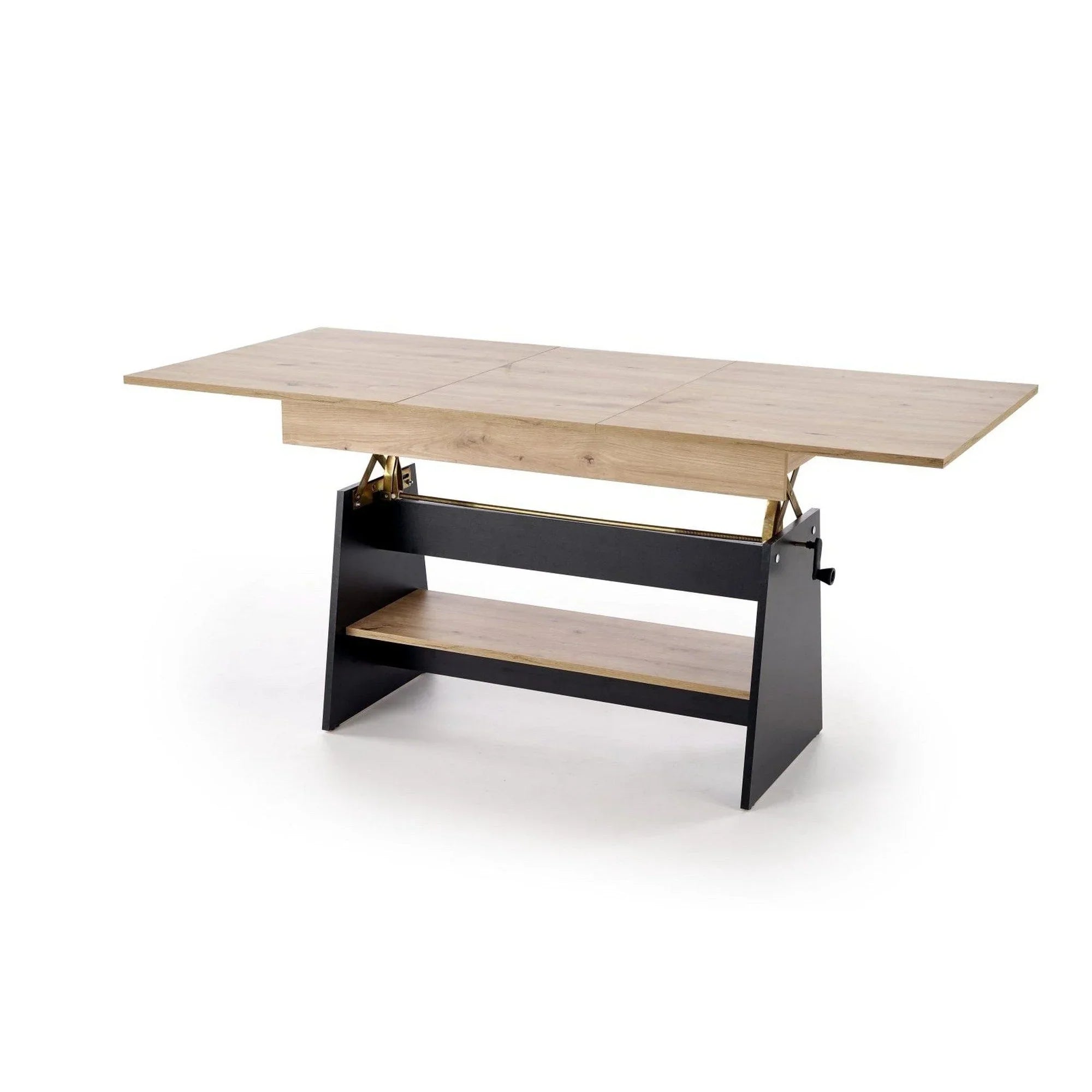 Masuta de cafea extensibila HOUSTON OCN-37248, stejar artisan/negru