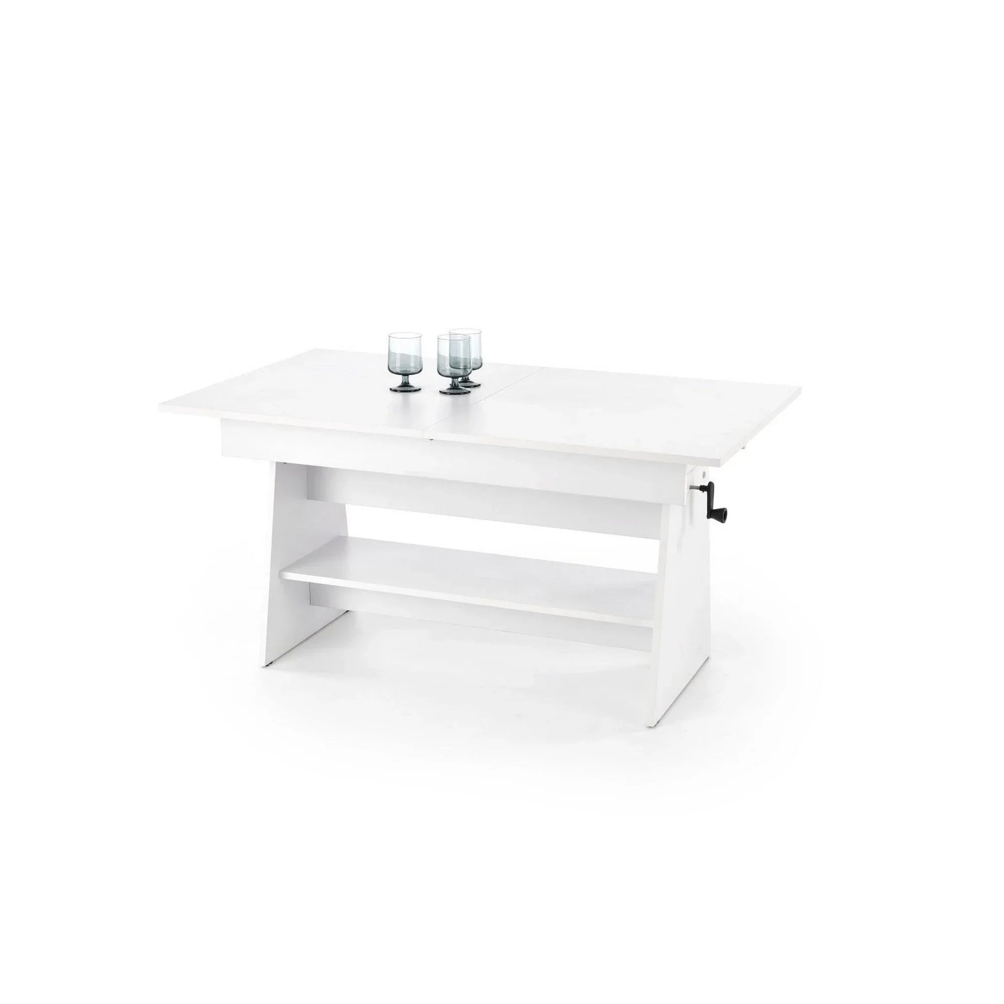 Masuta de cafea extensibila HOUSTON OCN-37249, alb