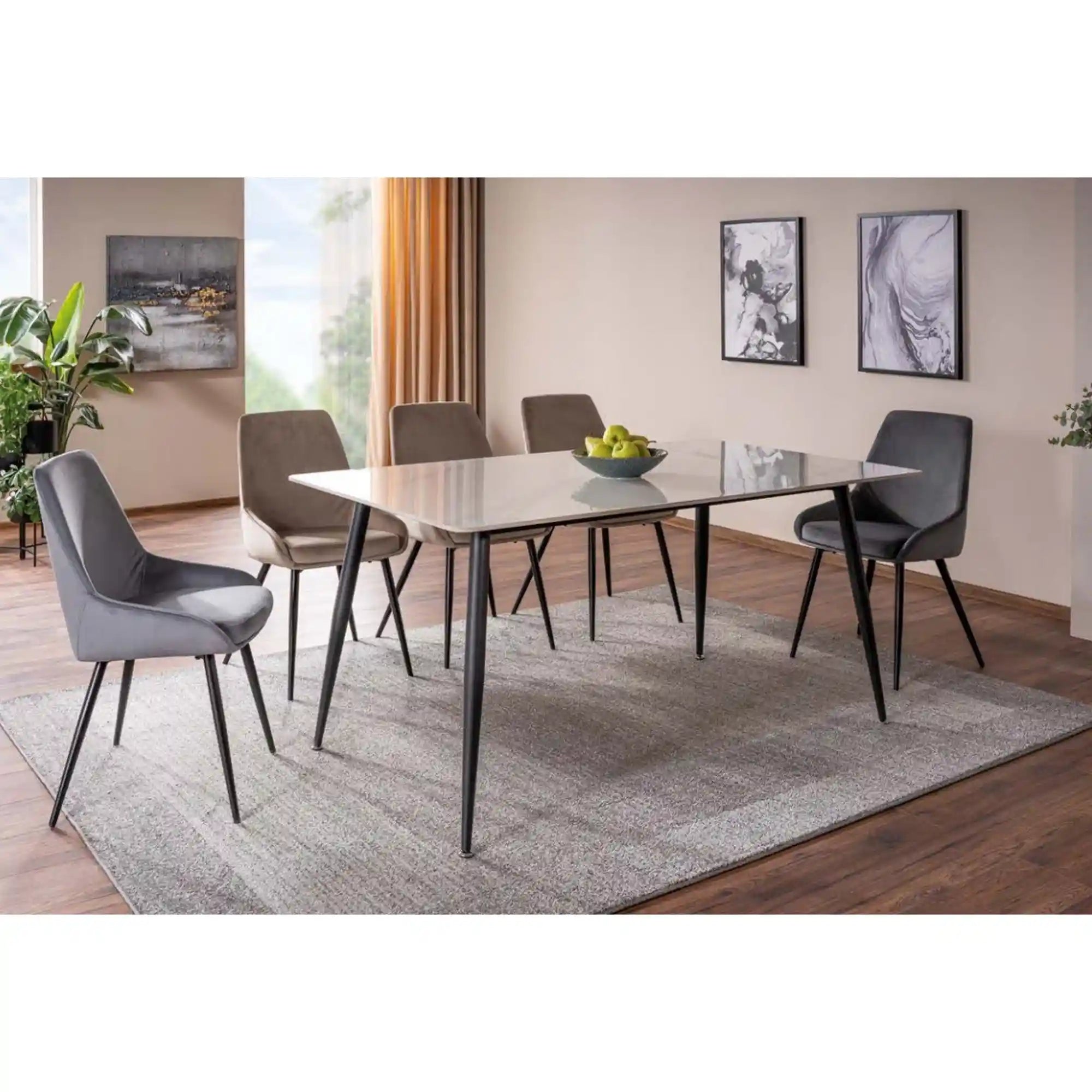 Masuta DETROIT OCN-39093, alb/negru mat