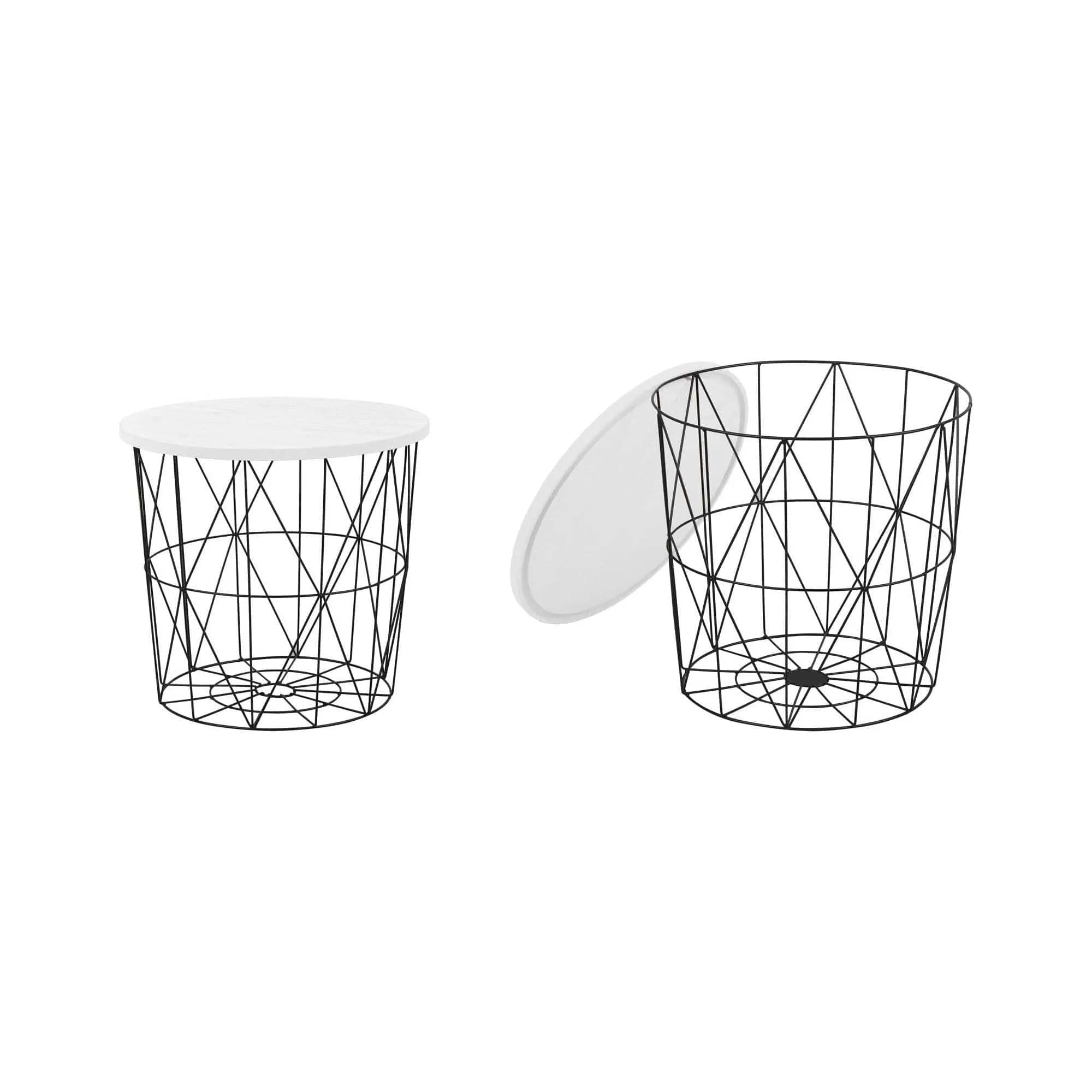 Masuta HOUSTON OCN-37132, alb/negru