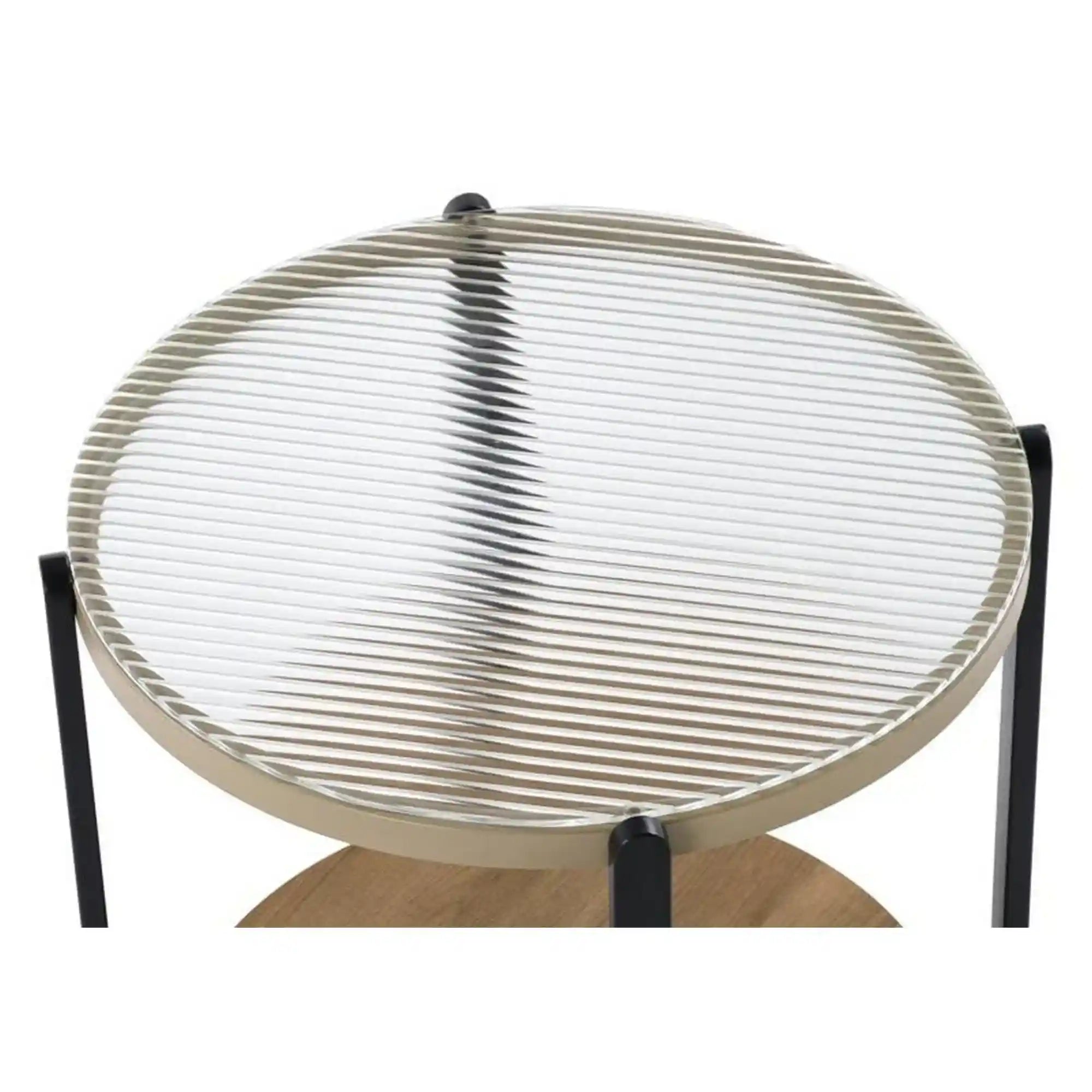 Masuta HOUSTON OCN-37176, transparent/negru