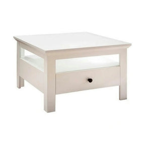 Masuta mica alba BRANDSON, alb, PAL laminat, 70x70x46 cm