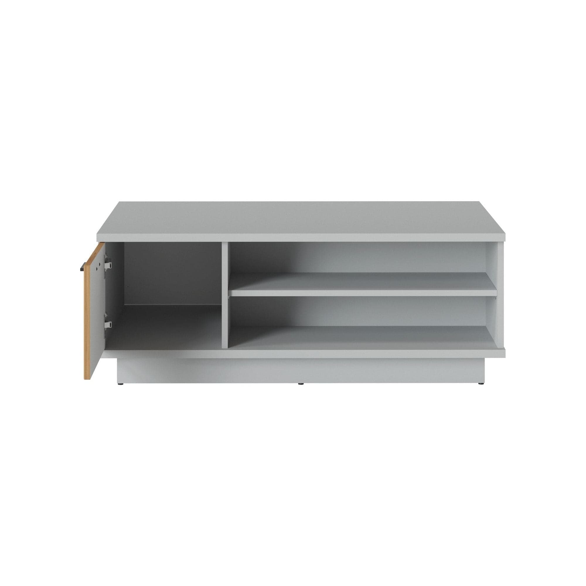 Masuta VERO, gri/stejar, PAL laminat, 100x60x42 cm