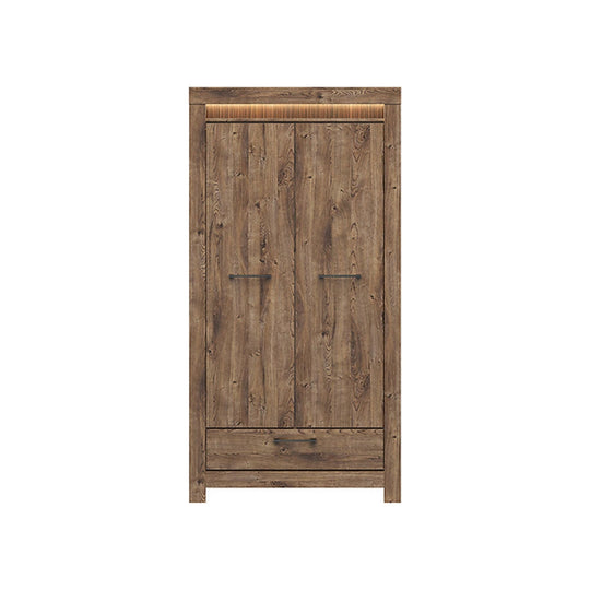 Dulap Torin cu 2 usi si un sertar, stejar, 62X102X200 cm