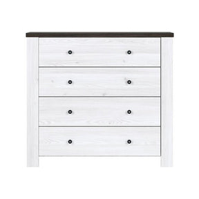 Comoda Antwerpen, alb/pin, PAL, 101x40x92 cm