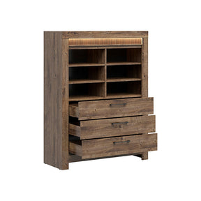 Biblioteca Torin cu 3 sertare, stejar, 45X114X150 cm