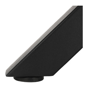 Masa MEDOR, stejar inchis/negru, metal, 120x120x76 cm