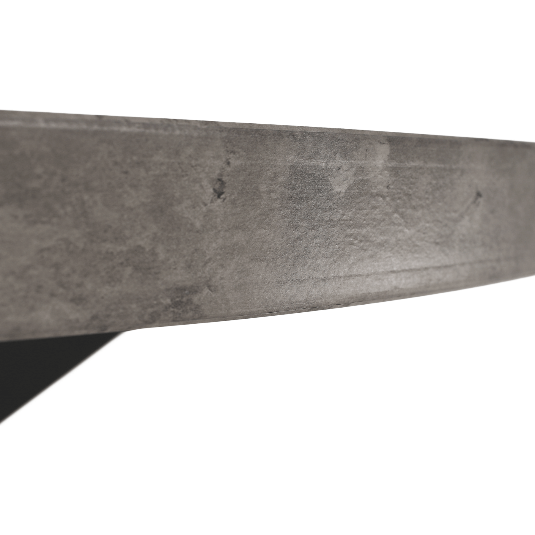 Masa MEDOR, gri carbon/negru, metal, 120x120x76 cm