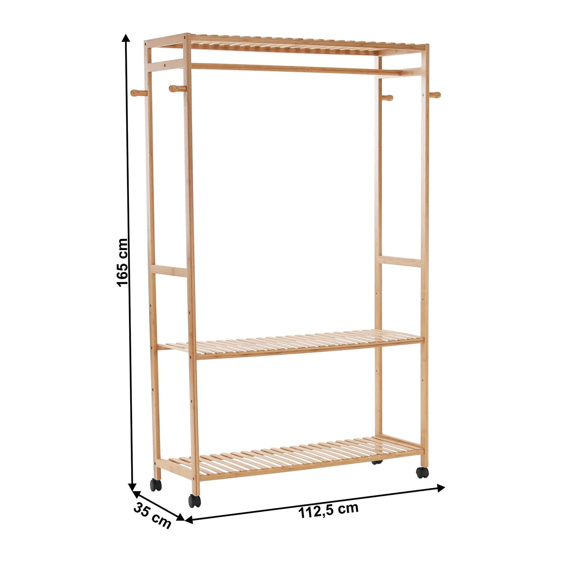 Organizator dulap, bambus natural, MELAR
