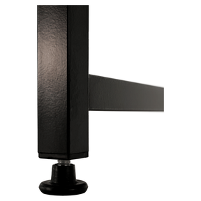 Masa birou MELLORA, stejar/negru, DTD/metal, 100x60x72 cm