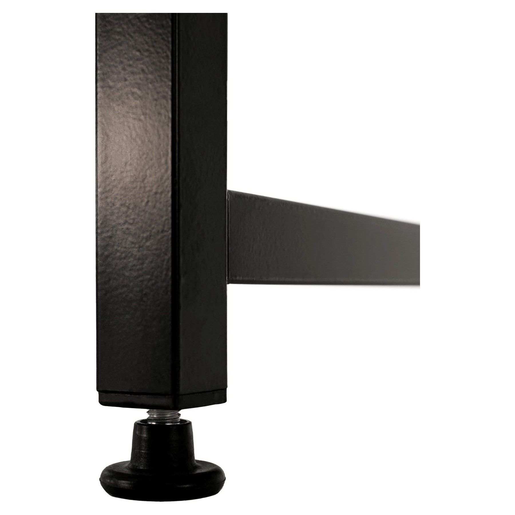 Masa birou MELLORA, stejar/negru, DTD/metal, 150x60x72 cm