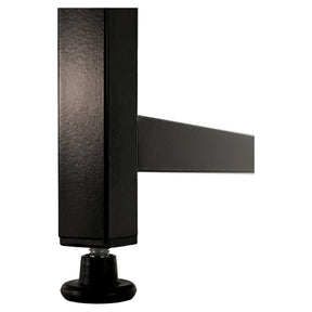 Masa birou MELLORA, stejar/negru, DTD/metal, 150x60x72 cm