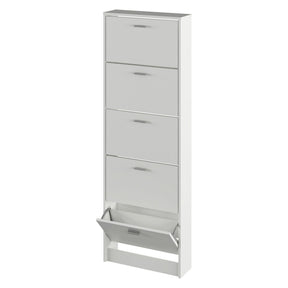 Pantofar MOBI 15, alb, DTD laminat, 58x18x170.2 cm