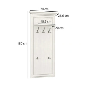 Mobila hol clasica TIFFANY II-2, grej, PAL laminat, 3 piese