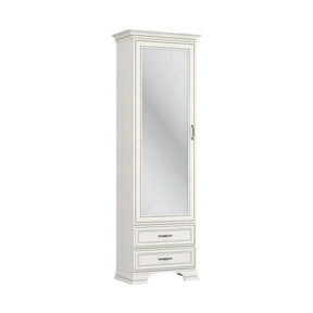 Mobila hol clasica TIFFANY II, PAL laminat/MDF/metal, grej