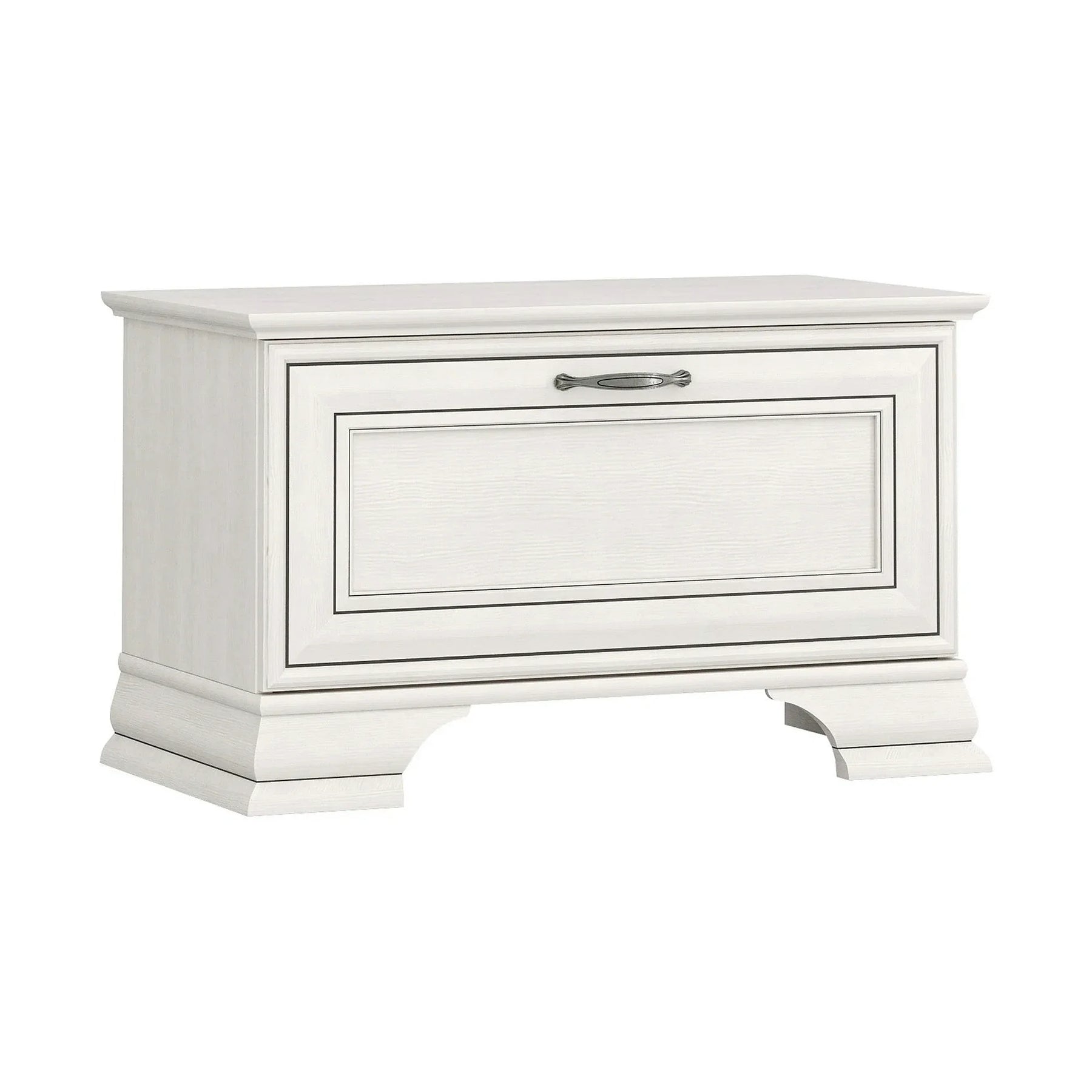 Mobila hol clasica TIFFANY II, PAL laminat/MDF/metal, grej