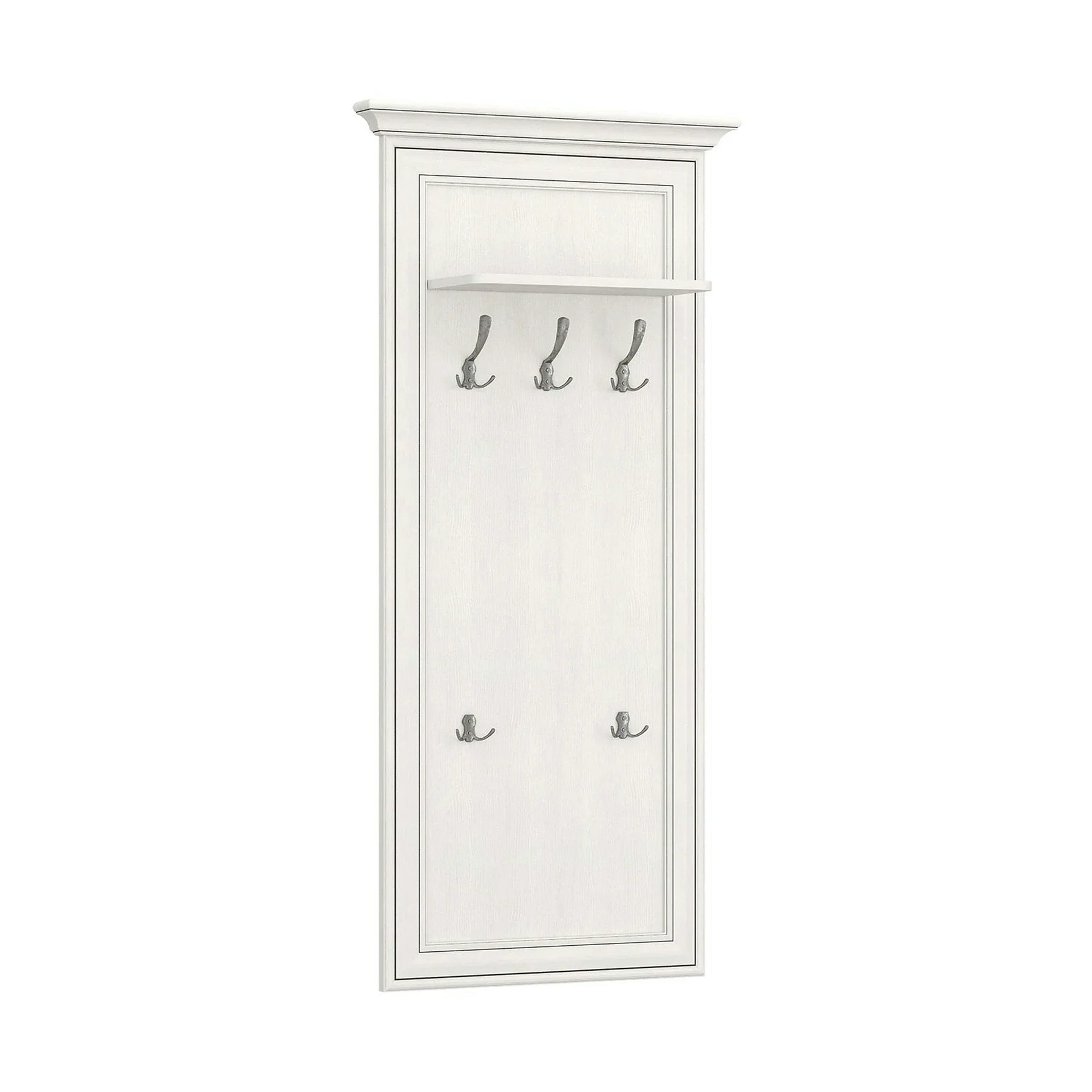 Mobila hol clasica TIFFANY II, PAL laminat/MDF/metal, grej