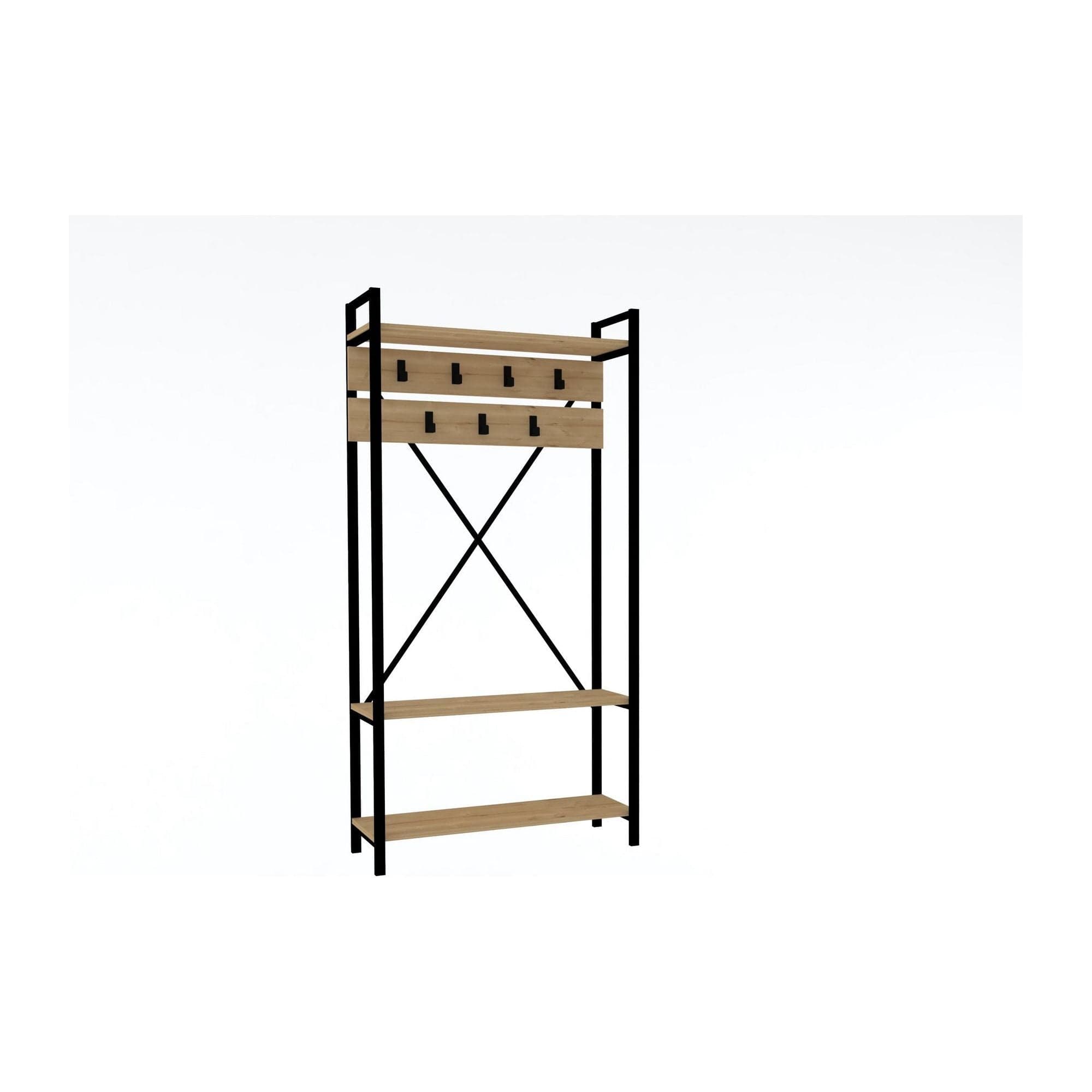 Mobilier hol AMSTERDAM OCN-32683, stejar/negru