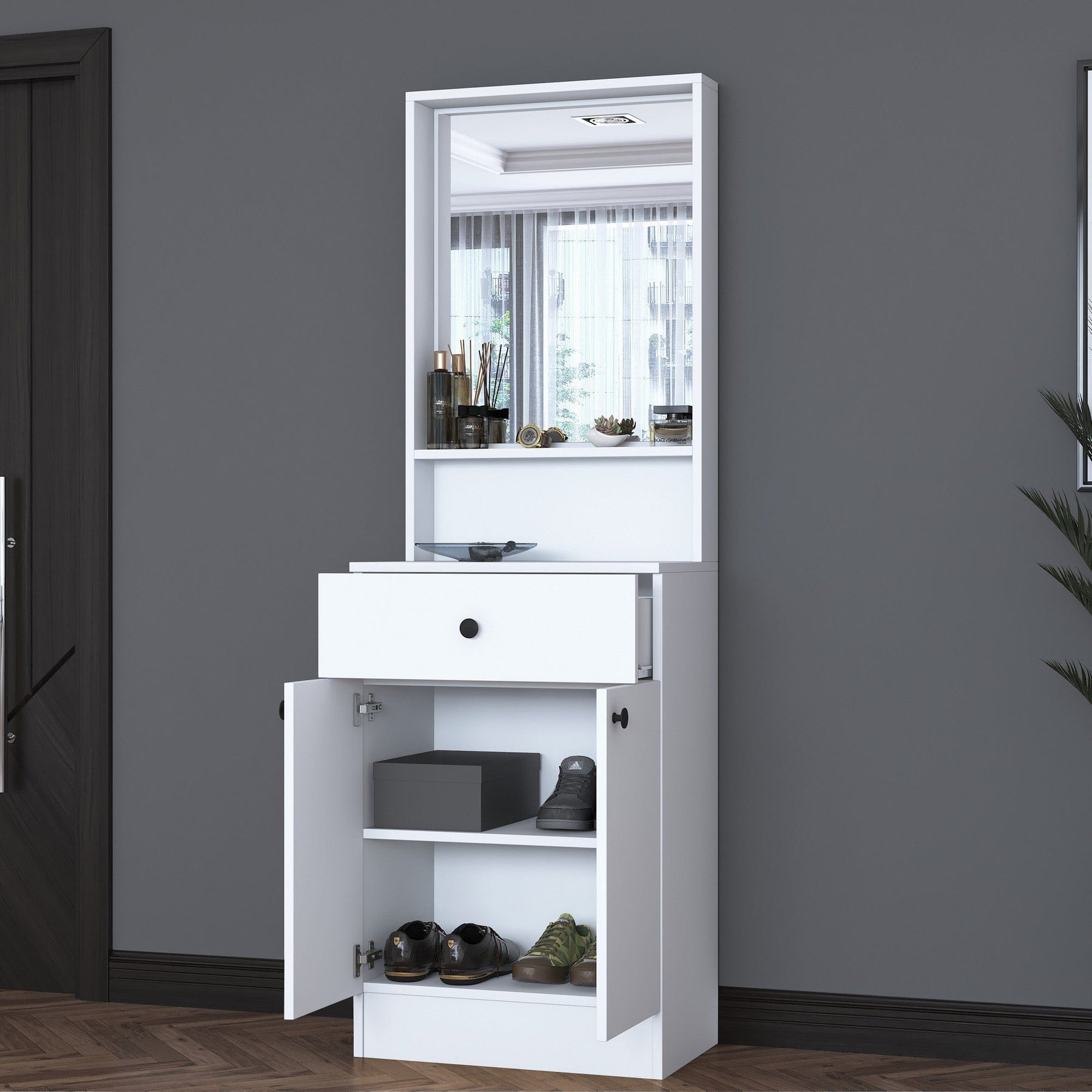 Mobilier hol AMSTERDAM OCN-32688, alb
