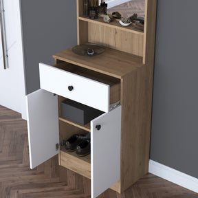 Mobilier hol AMSTERDAM OCN-32689, stejar/alb