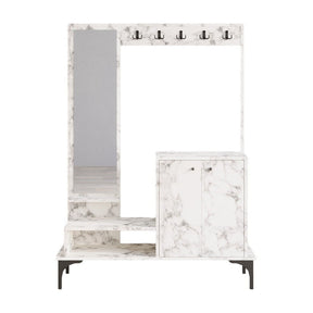 Mobilier hol AMSTERDAM OCN-32698, alb/negru