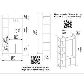 Mobilier hol AMSTERDAM OCN-32706, nuc/negru
