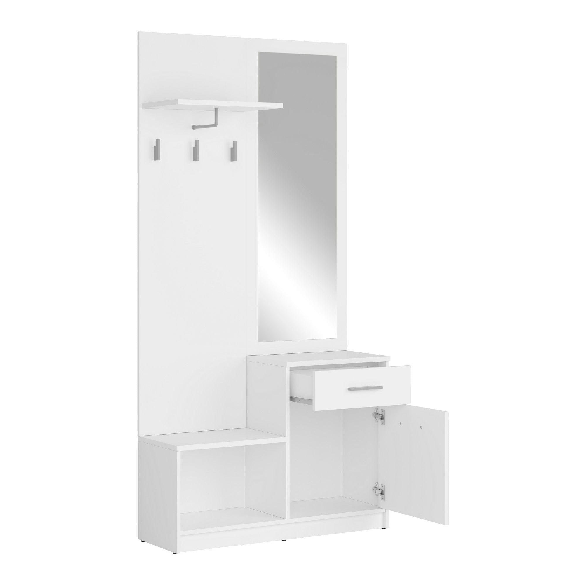 Mobilier hol BERGEN OCN-29155, alb