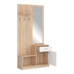 Mobilier hol BERGEN OCN-29156, stejar sonoma/alb