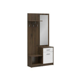 Mobilier hol BERGEN OCN-29160, stejar nobil/alb