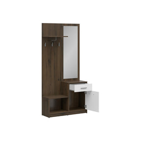 Mobilier hol BERGEN OCN-29160, stejar nobil/alb