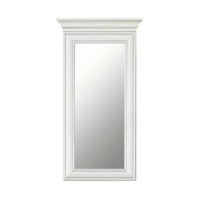 Mobilier hol cu oglinda IDENTO 2, alb, PAL melaminat, format din cuier, pantofar, comoda si dulap