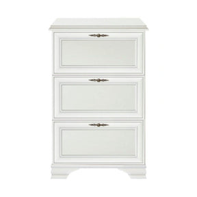 Mobilier hol cu oglinda IDENTO 3, PAL melaminat/MDF, alb
