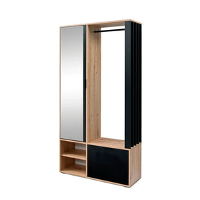 Mobilier hol HOUSTON OCN-37569, stejar artisan/negru