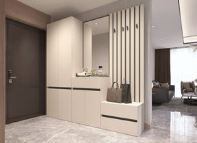 Mobilier hol LONDON, casmir/gri antracit, PAL, 217x38x220 cm