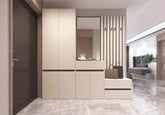 Mobilier hol LONDON, casmir/gri antracit, PAL, 217x38x220 cm