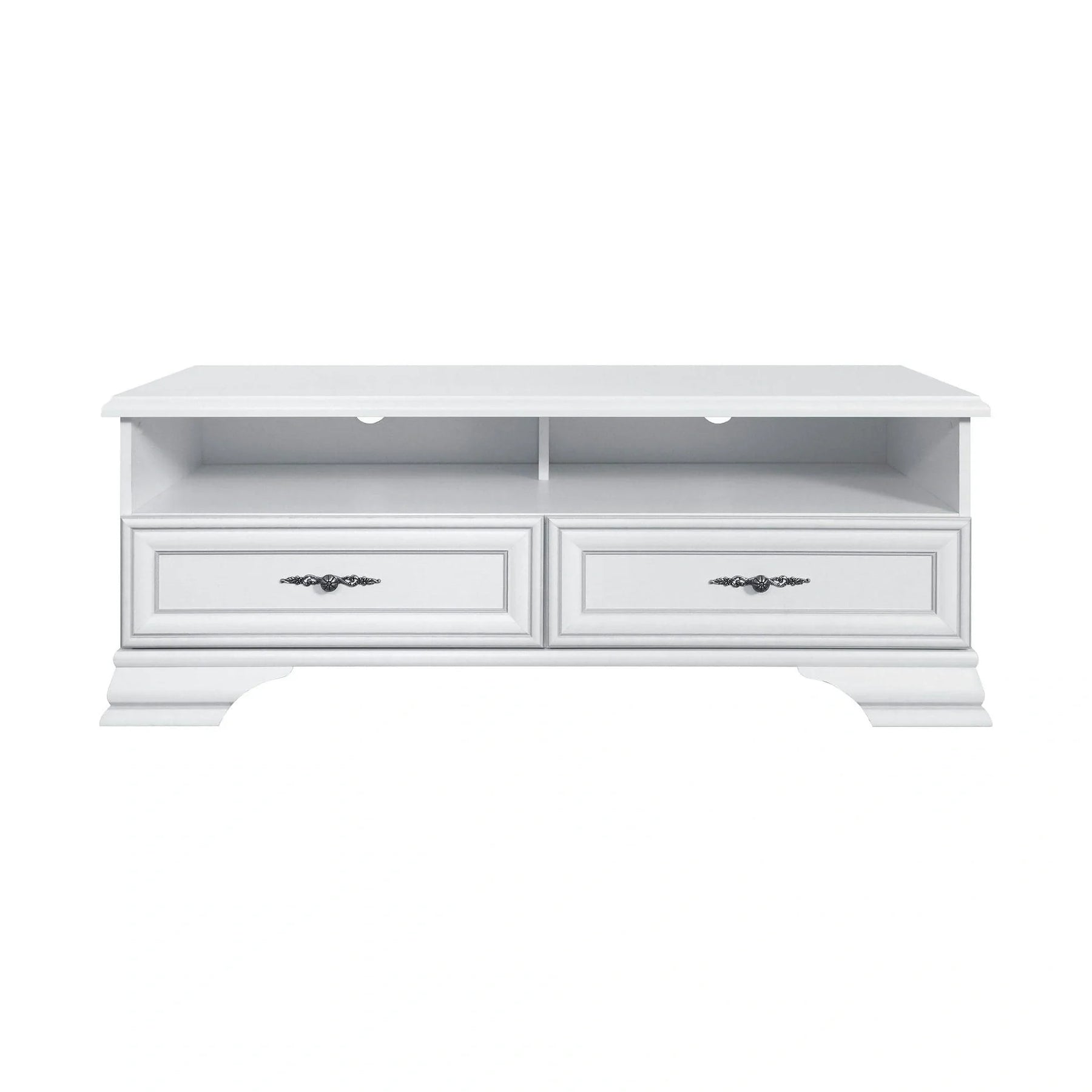 Mobilier living alb clasic IDENTO 6, PAL melaminat/MDF, alb