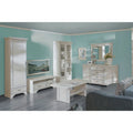 Mobilier living alb clasic IDENTO 7, PAL melaminat/MDF, alb