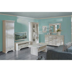 Mobilier living alb clasic IDENTO 7, PAL melaminat/MDF, alb