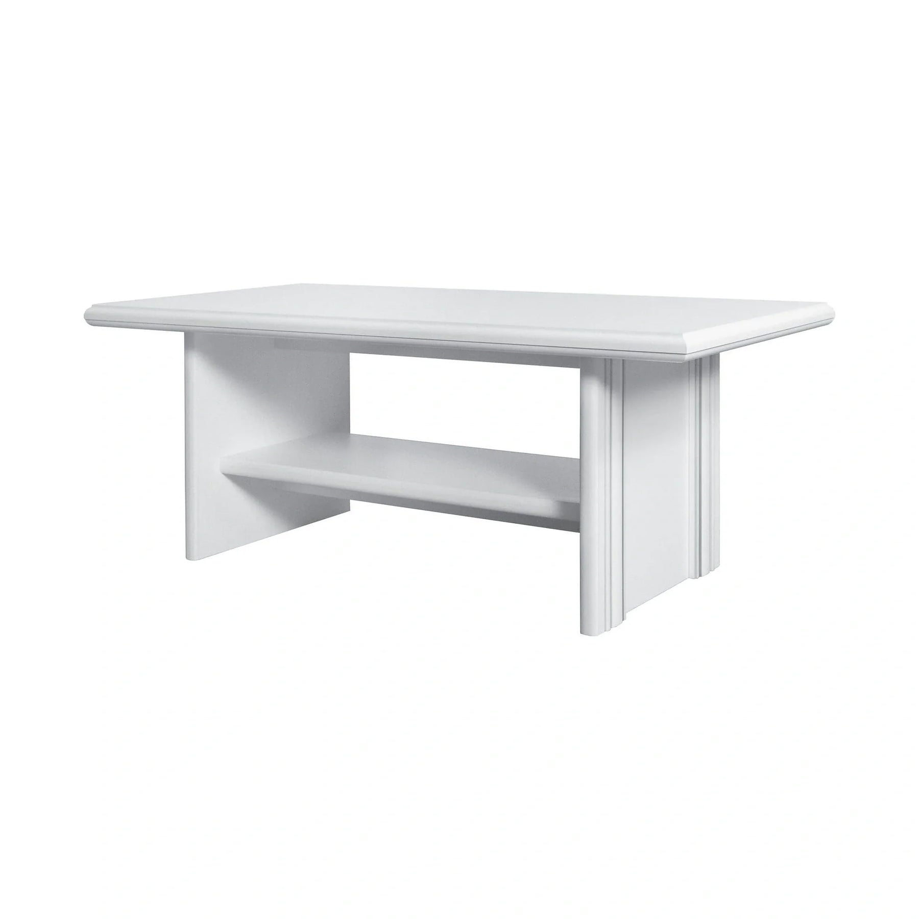 Mobilier living alb clasic IDENTO 7, PAL melaminat/MDF, alb
