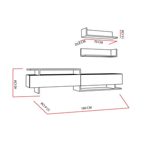 Mobilier living AMSTERDAM OCN-32322, stejar sonoma/alb