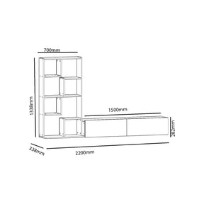 Mobilier living AMSTERDAM OCN-32343, alb