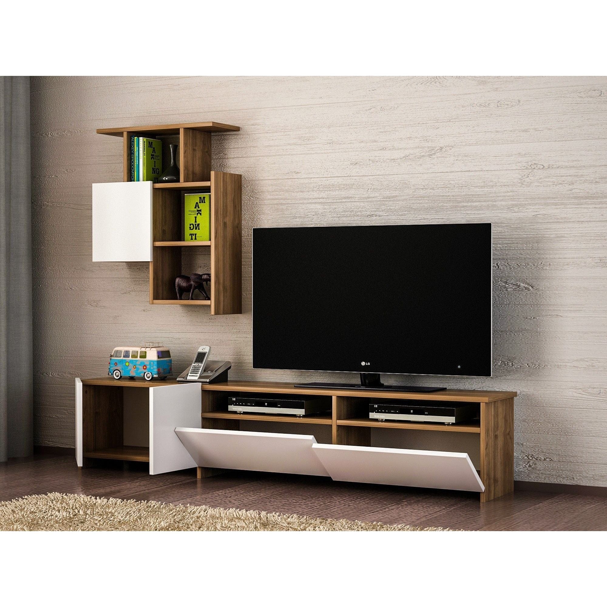 Mobilier living AMSTERDAM OCN-32348, alb/stejar