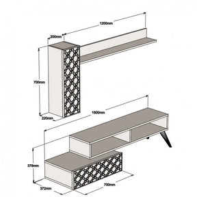 Mobilier living AMSTERDAM OCN-32349, nuc/crem