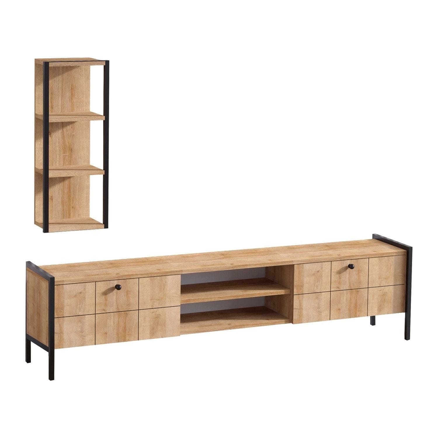 Mobilier living AMSTERDAM OCN-32355, stejar/negru