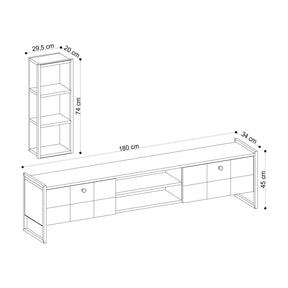 Mobilier living AMSTERDAM OCN-32355, stejar/negru