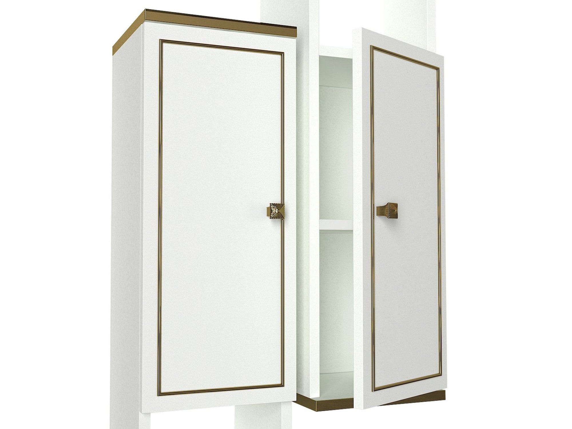 Mobilier living AMSTERDAM OCN-32377, alb/negru