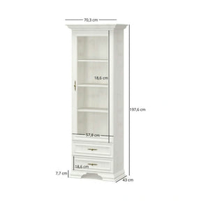 Mobilier living clasic IRYS, pin alb anderson, PAL laminat, 7 piese