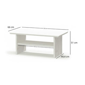 Mobilier living clasic IRYS, pin alb anderson, PAL laminat, 7 piese